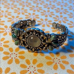 Vintage 925 brass cuff bracelet